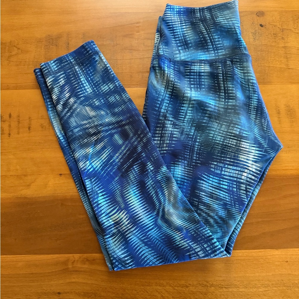 Lululemon Athletica Blue Patterned Leggings
